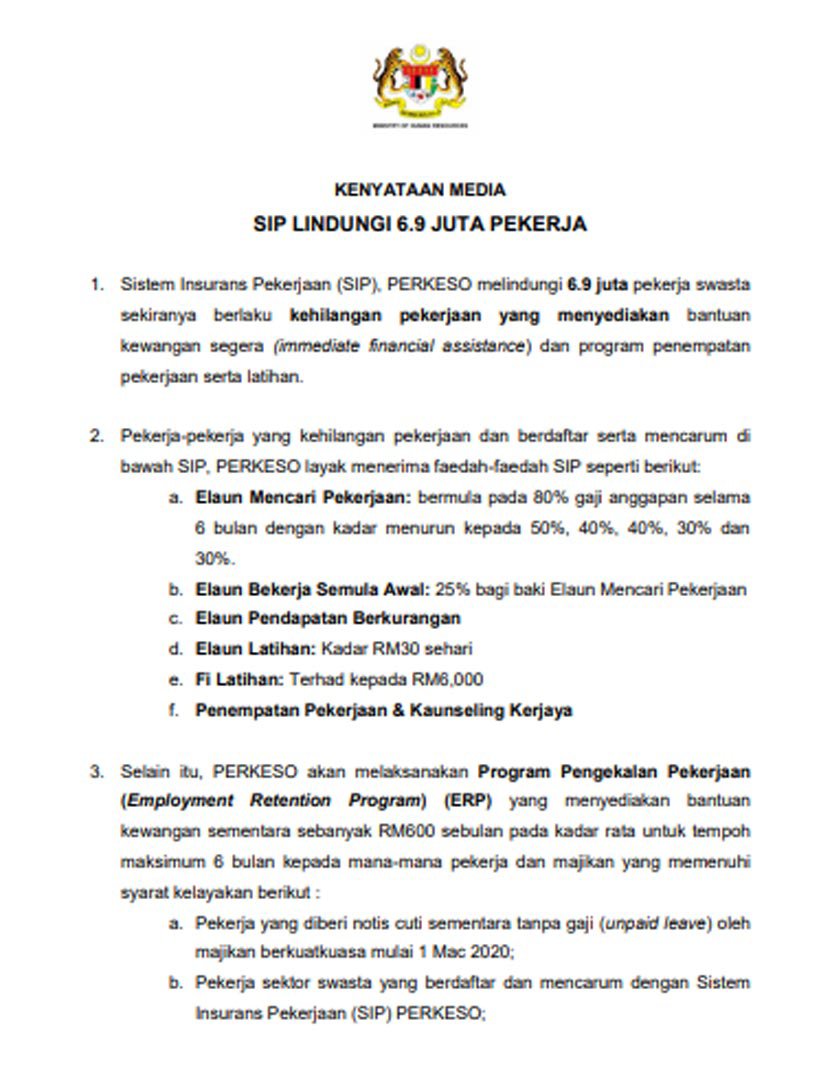 Pekerja Swasta Cuti Tanpa Gaji Terima Rm600 6 9 Juta Dilindungi Saravanan Malaysian Indian Congress